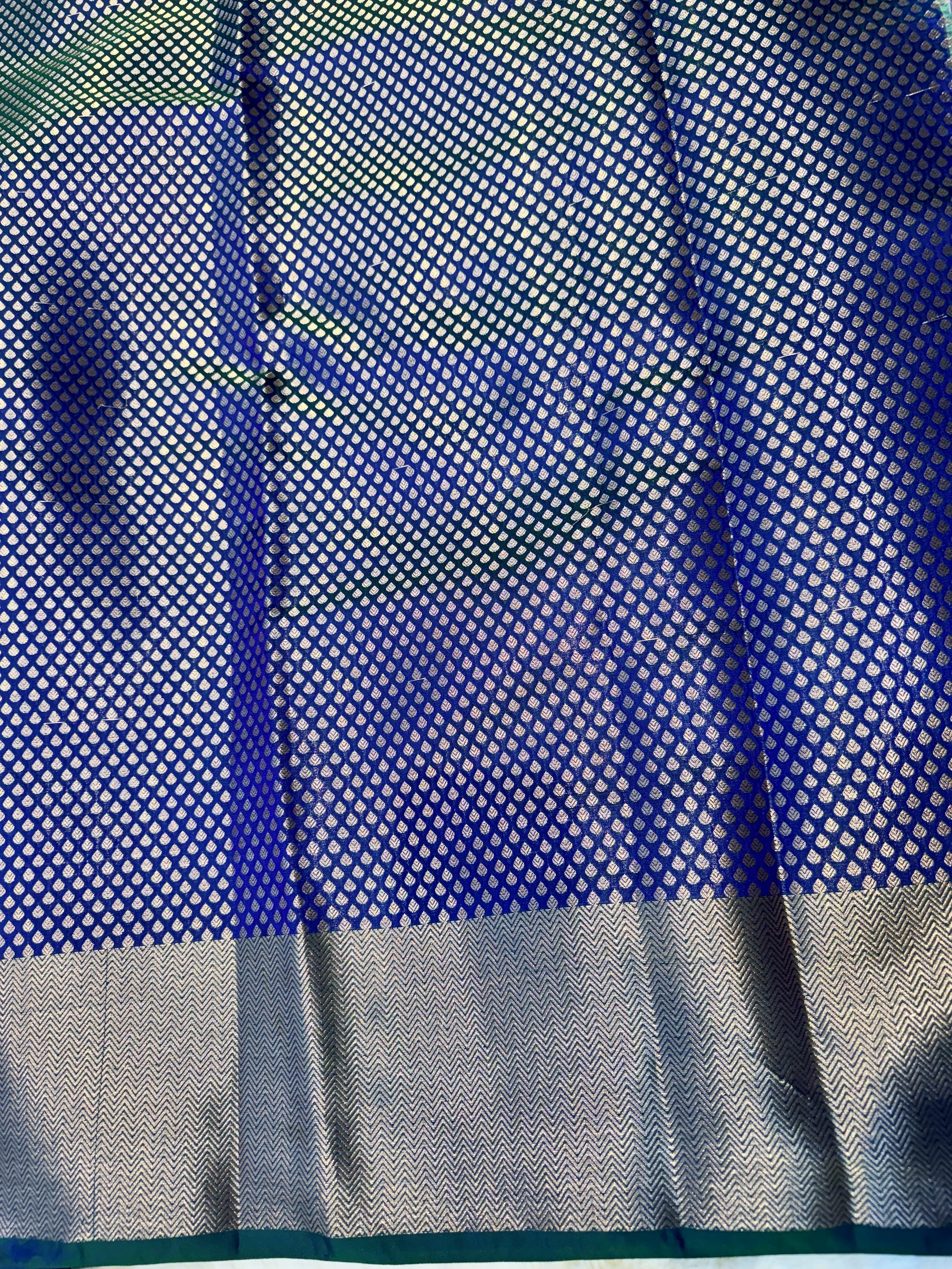 Royal Blue Banarasi Katan Soft Silk Saree