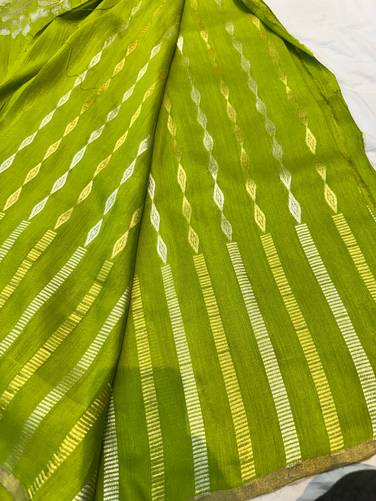 Green Sona Rupa Banarasi Pure Munga Silk Saree
